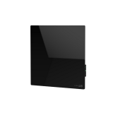 AENO Premium Eco Smart Quadro Wall Heater, 500W, 50x50 cm., Tempered glass, Infrared+convection heating type, LED display Plug type: Europe (E/F type), BLACK, , Made in Poland - AGH0012S