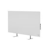 AENO Premium Eco Smart Heater, 700W, Tempered glass, Infrared+convection heating type, Led display Plug type: Europe (E/F type), WHITE - AGH0003S